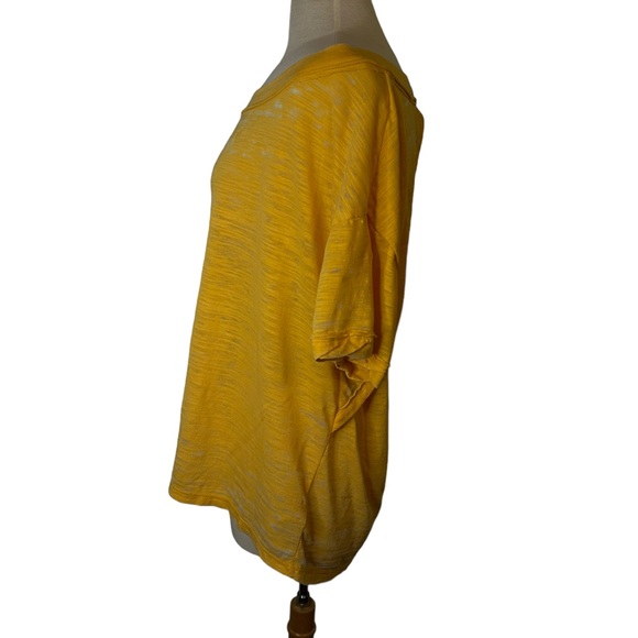 Free People We the Free Viola Flowy Oversized Tee Bright Mango Orange Size Med - Picture 5 of 12